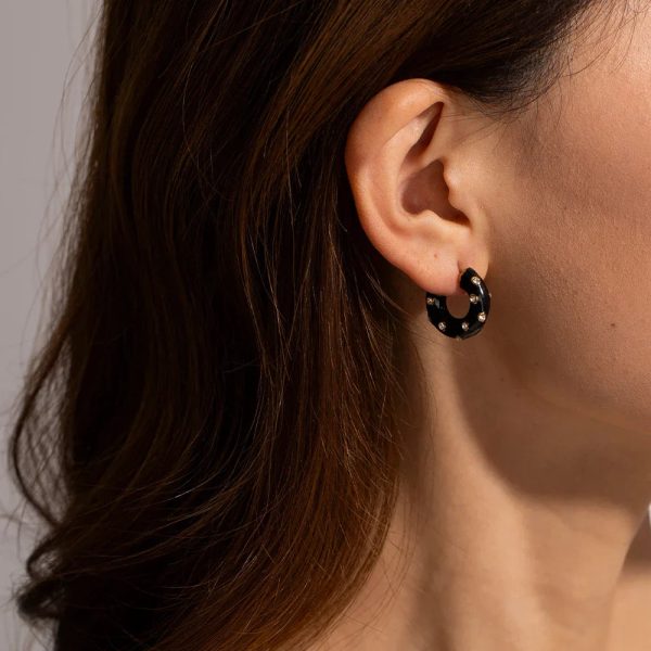 Black Luna Hoops - Image 3